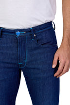 TRAMAROSSA | Michelangelo Jeans Blue Stitch | Mid-Denim