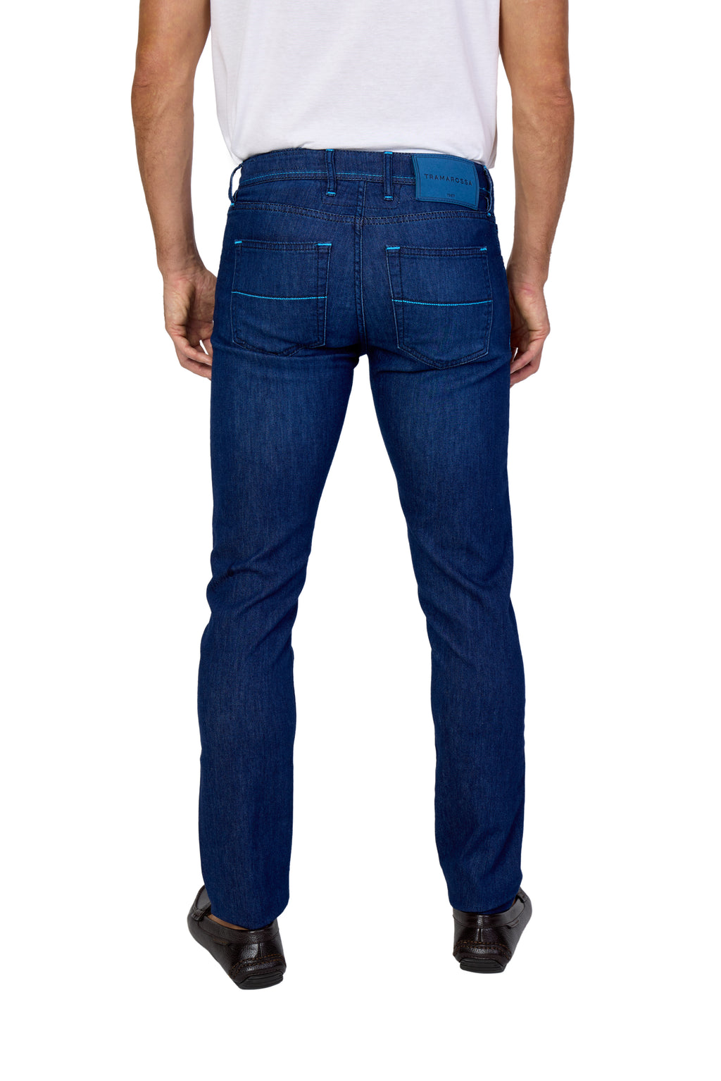 TRAMAROSSA | Michelangelo Jeans Blue Stitch | Mid-Denim