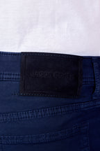 JACOB COHEN | Bard Twill Cotton Trousers | Blue