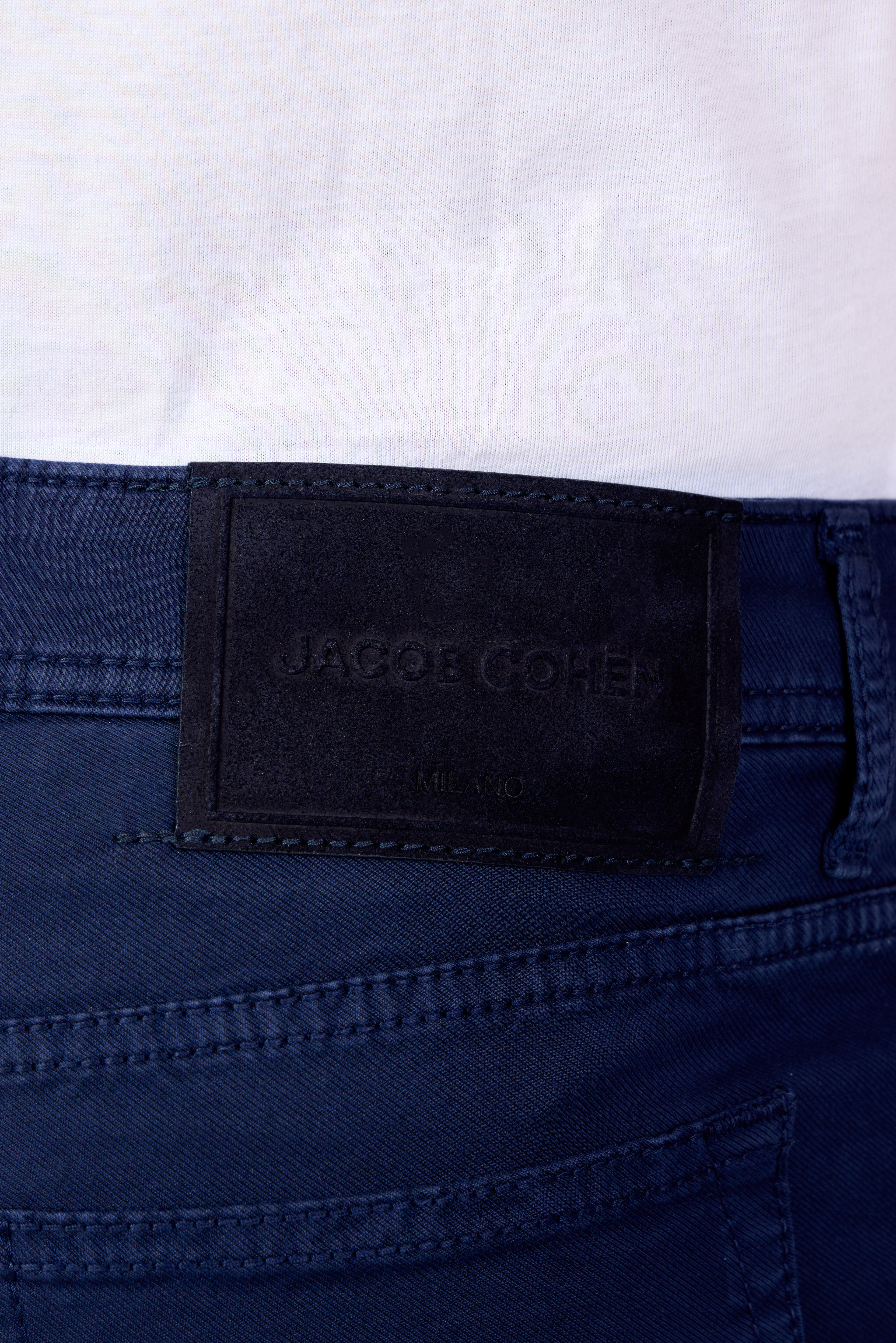 JACOB COHEN | Bard Twill Cotton Trousers | Blue