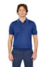 CANALI | Wool-Silk Knitted Polo | Dark Blue