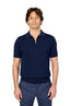 CANALI | Zip Neck Polo | Navy