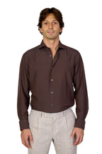 CANALI | Cotton And Silk Shirt | Chocolate