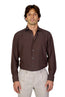 CANALI | Cotton And Silk Shirt | Chocolate