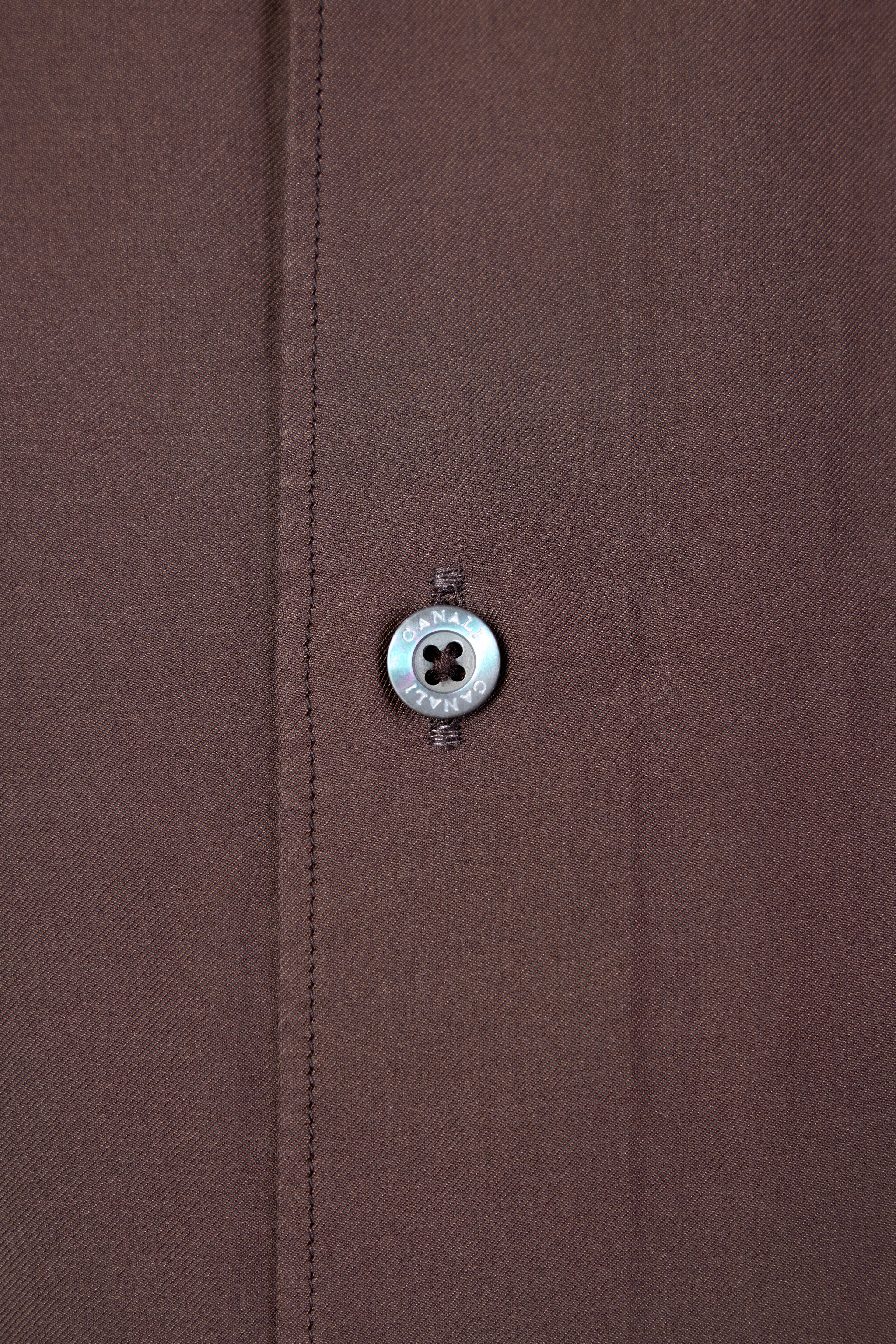 CANALI | Cotton And Silk Shirt | Chocolate