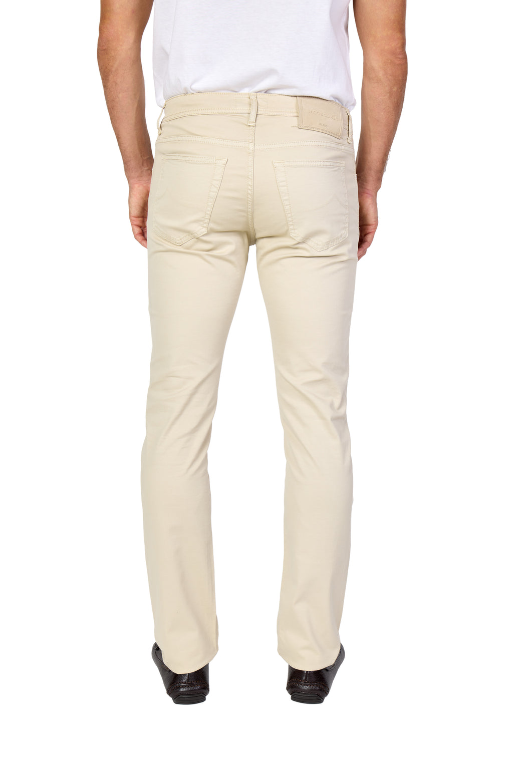 JACOB COHEN | Bard Twill Cotton Trousers | Beige