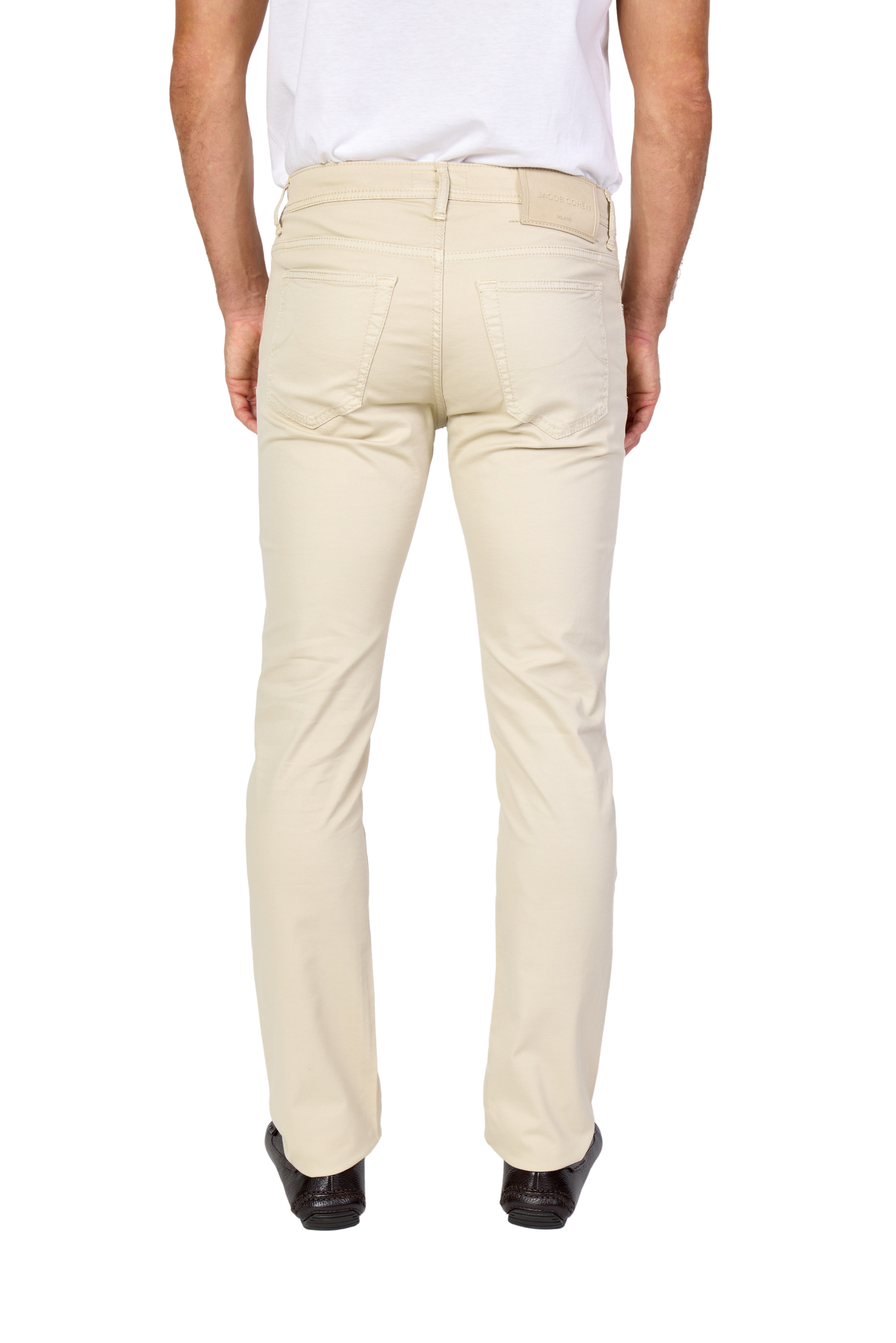 JACOB COHEN | Bard Twill Cotton Trousers | Beige