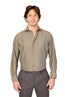 CANALI | Cotton And Silk Shirt | Khaki Brown