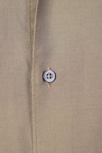CANALI | Cotton And Silk Shirt | Khaki Brown