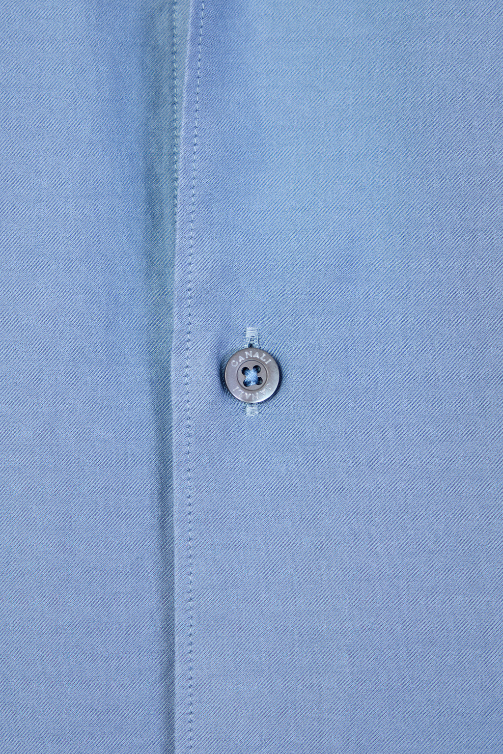 CANALI | Cotton And Silk Shirt | Dusty Blue