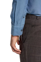 CANALI | Cotton And Silk Shirt | Dusty Blue