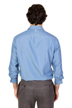 CANALI | Cotton And Silk Shirt | Dusty Blue