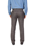 CANALI | Double Breasted Check Suit | Chocolate