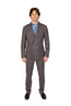 CANALI | Double Breasted Check Suit | Chocolate