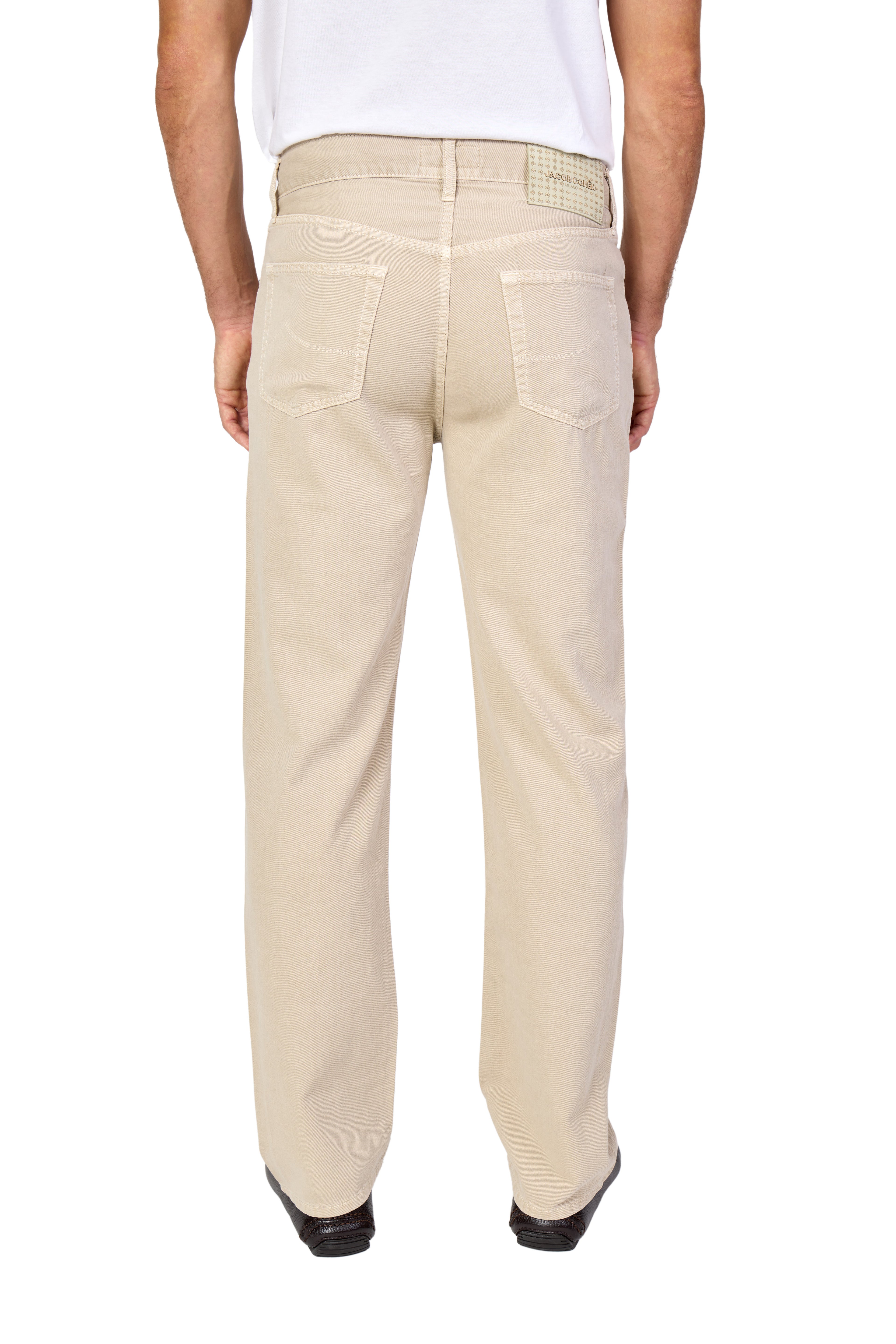 JACOB COHEN | Edo Lightweight Twill Trousers | Beige