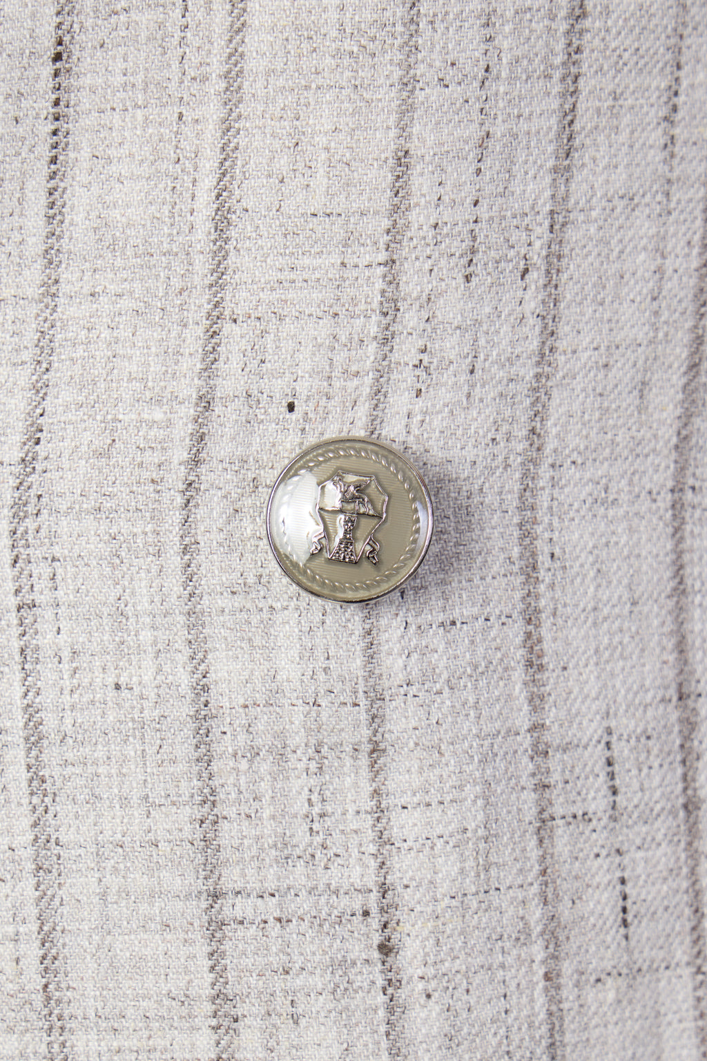 BRUNELLO CUCINELLI | Chalk Stripe Suit | Pale Grey