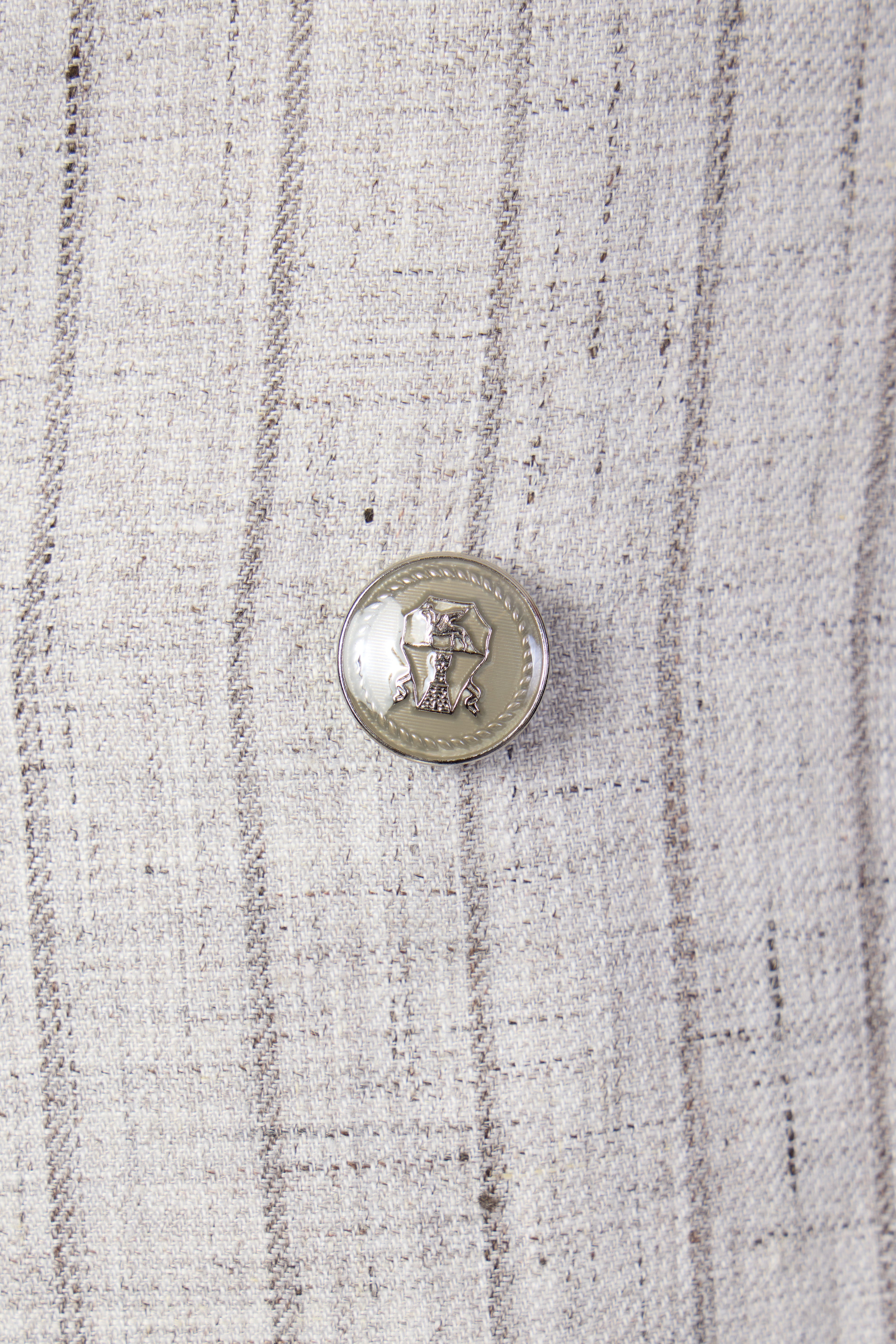 BRUNELLO CUCINELLI | Chalk Stripe Suit | Pale Grey