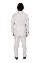 BRUNELLO CUCINELLI | Chalk Stripe Suit | Pale Grey
