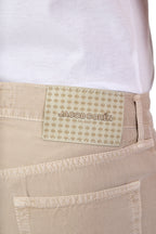 JACOB COHEN | Edo Lightweight Twill Trousers | Beige