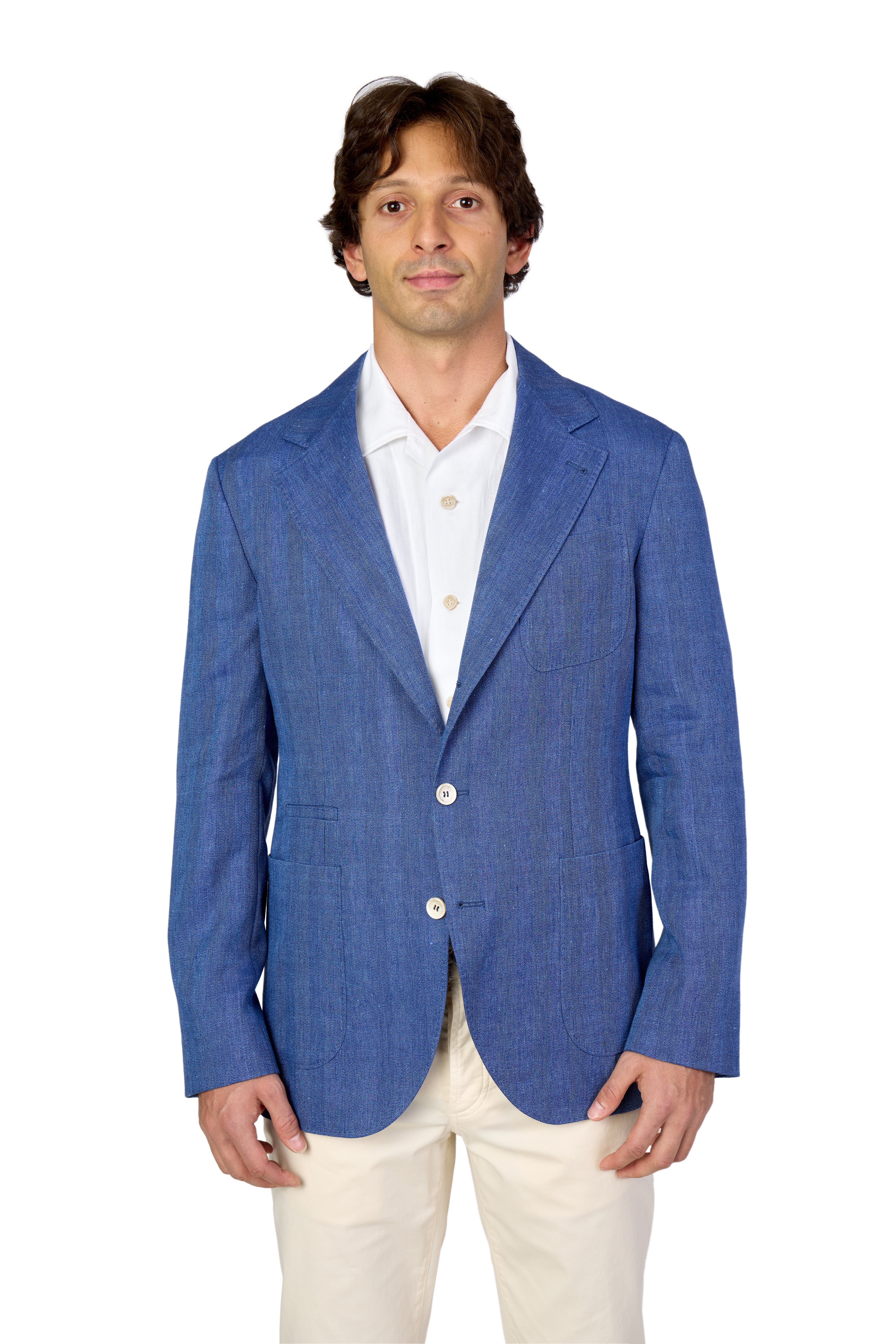BRUNELLO CUCINELLI | Herringbone Jacket | Blue