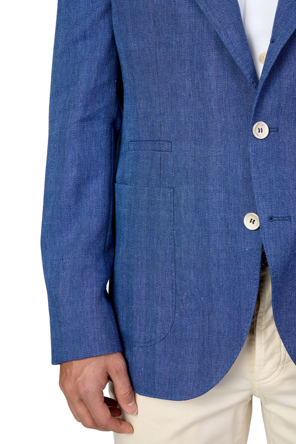 BRUNELLO CUCINELLI | Herringbone Jacket | Blue