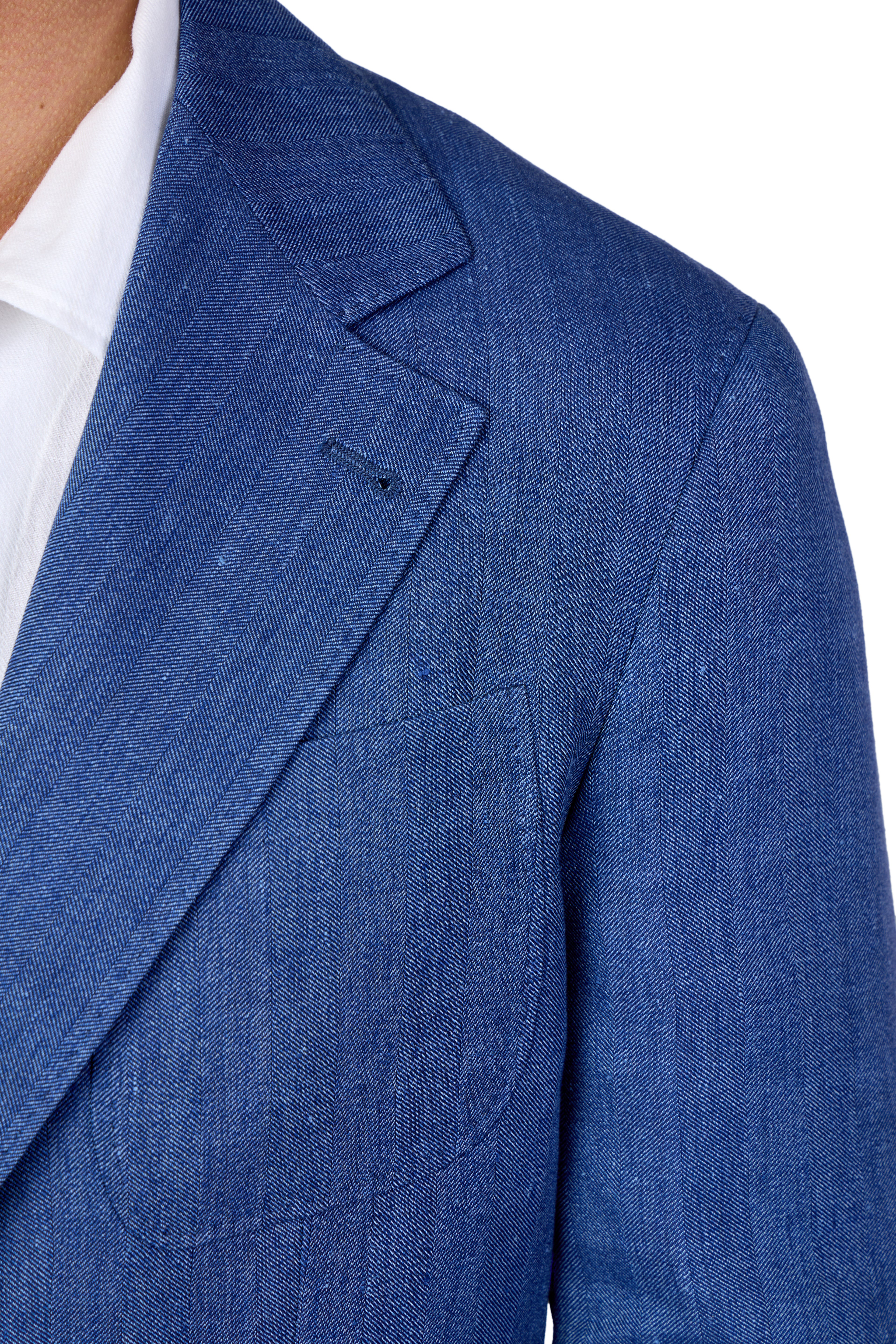 BRUNELLO CUCINELLI | Herringbone Jacket | Blue