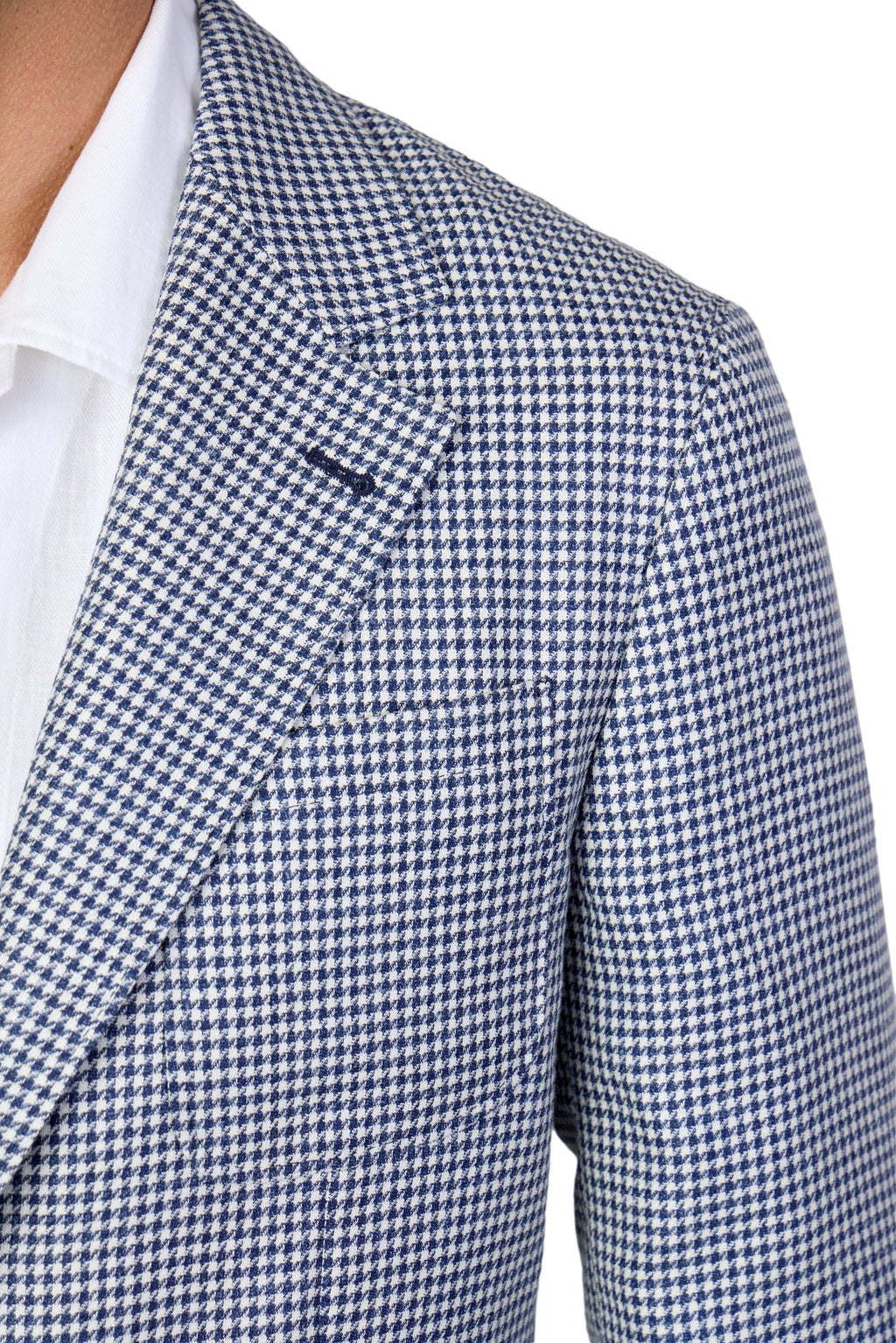 BRUNELLO CUCINELLI | Houndstooth Jacket | Navy & White