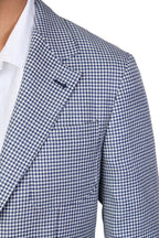 BRUNELLO CUCINELLI | Houndstooth Jacket | Navy & White