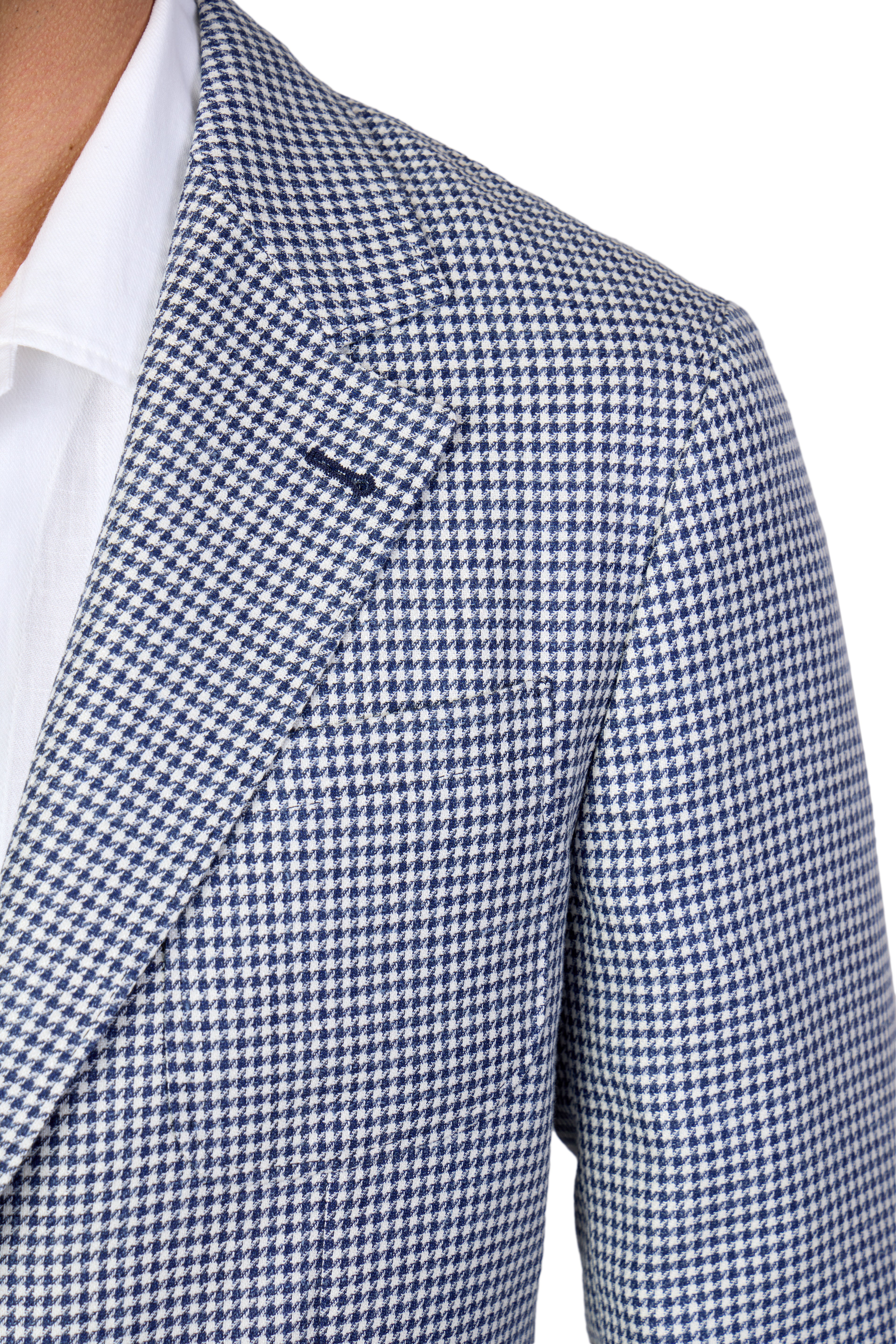 BRUNELLO CUCINELLI | Houndstooth Jacket | Navy & White