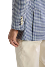 BRUNELLO CUCINELLI | Houndstooth Jacket | Navy & White