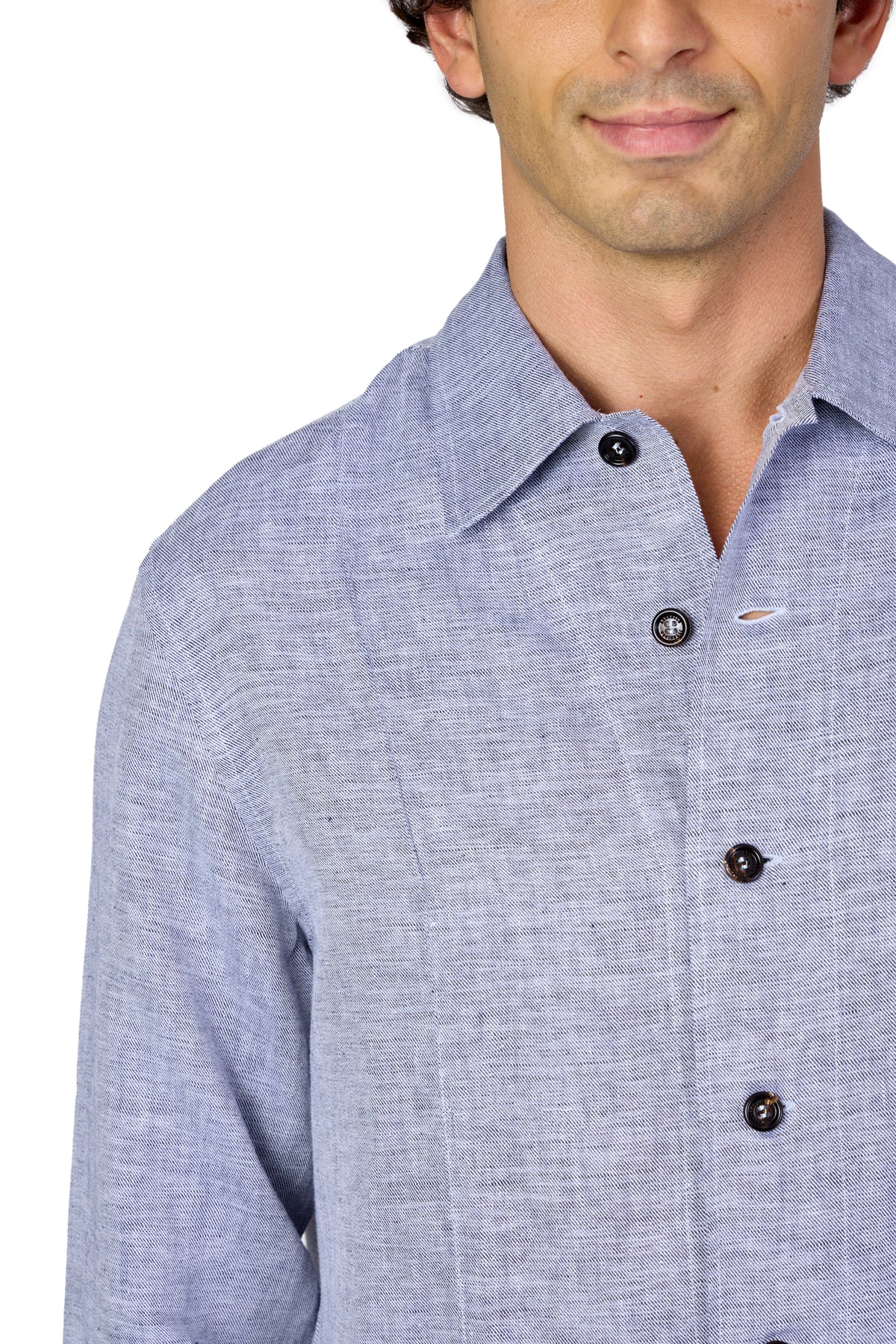 BRUNELLO CUCINELLI | Shirt With Crete Details | Dark Blue