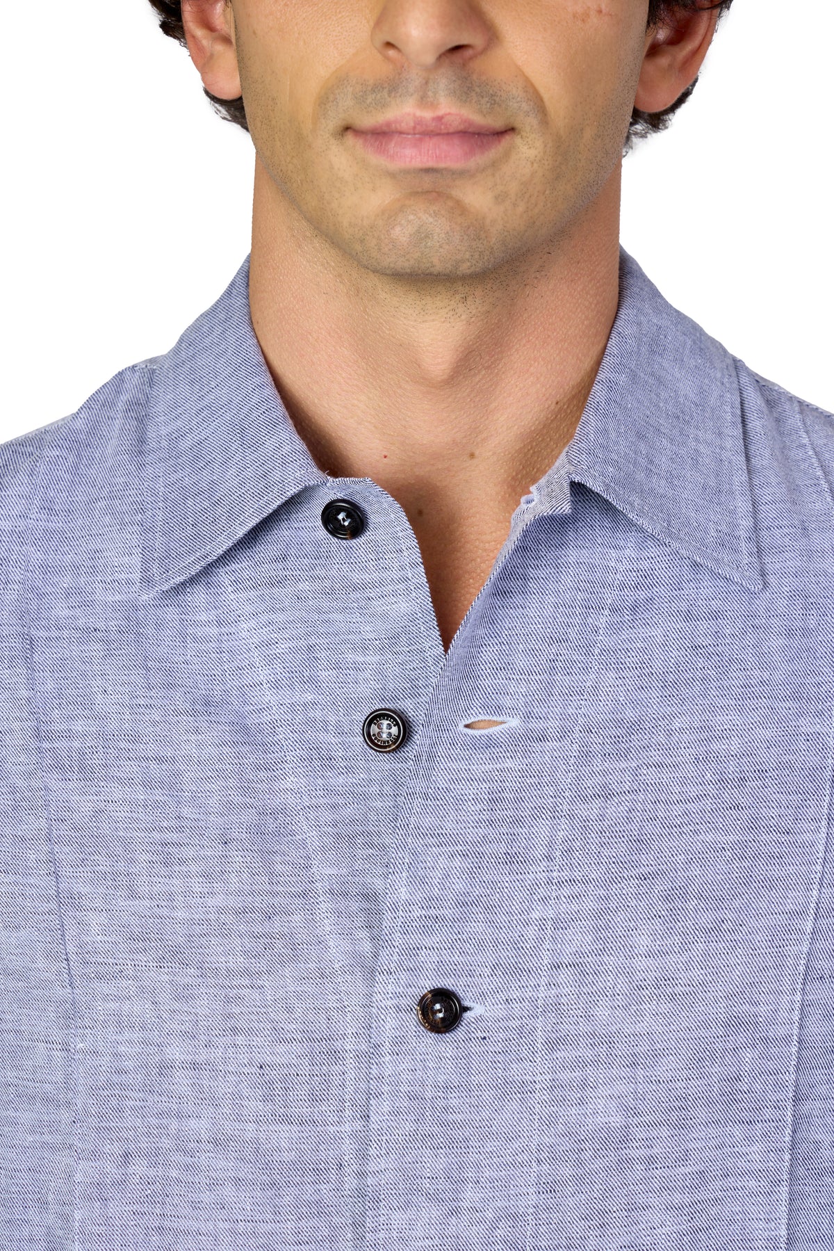 BRUNELLO CUCINELLI | Shirt With Crete Details | Dark Blue
