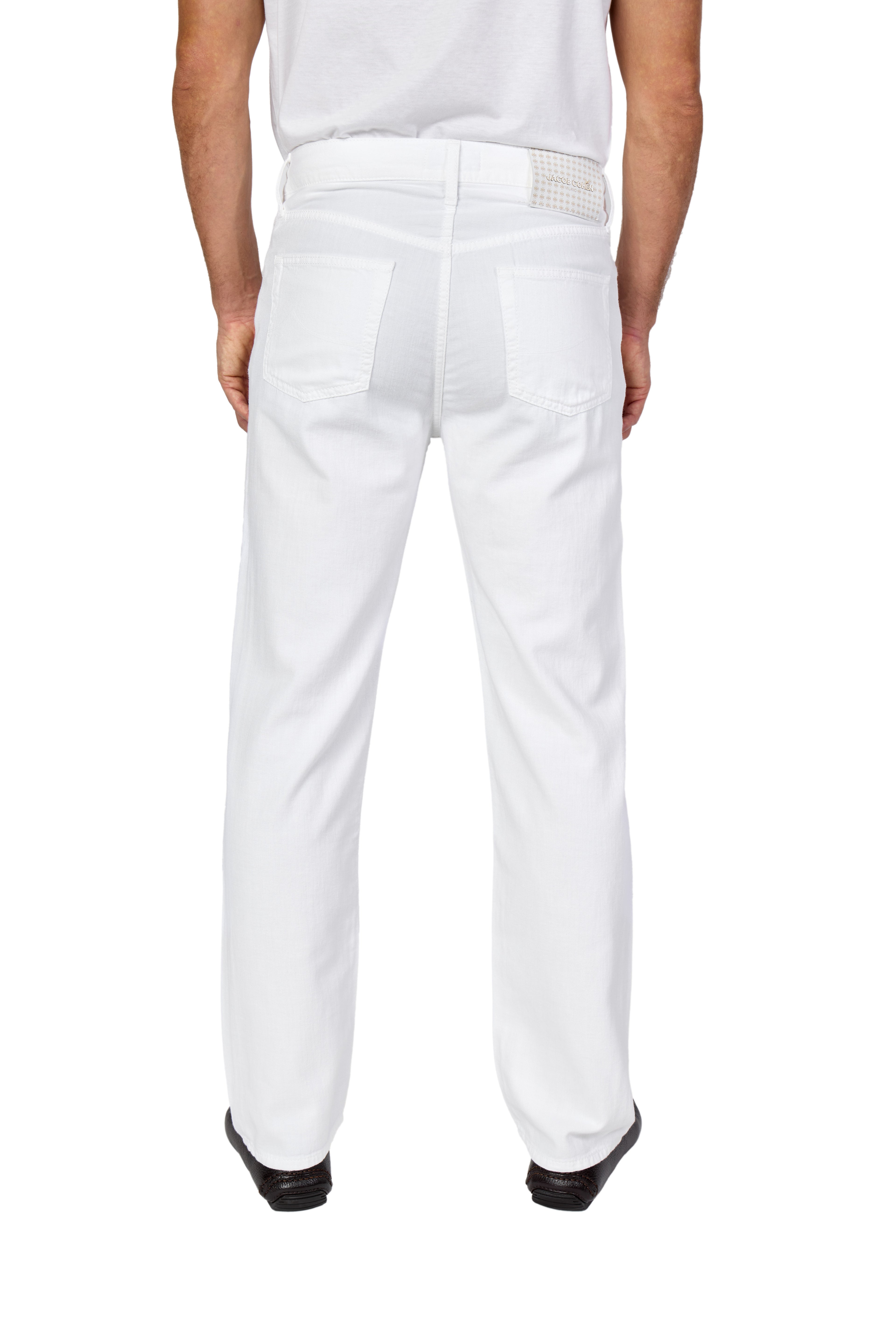 JACOB COHEN | Edo Lightweight Twill Trousers | White