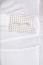 JACOB COHEN | Edo Lightweight Twill Trousers | White