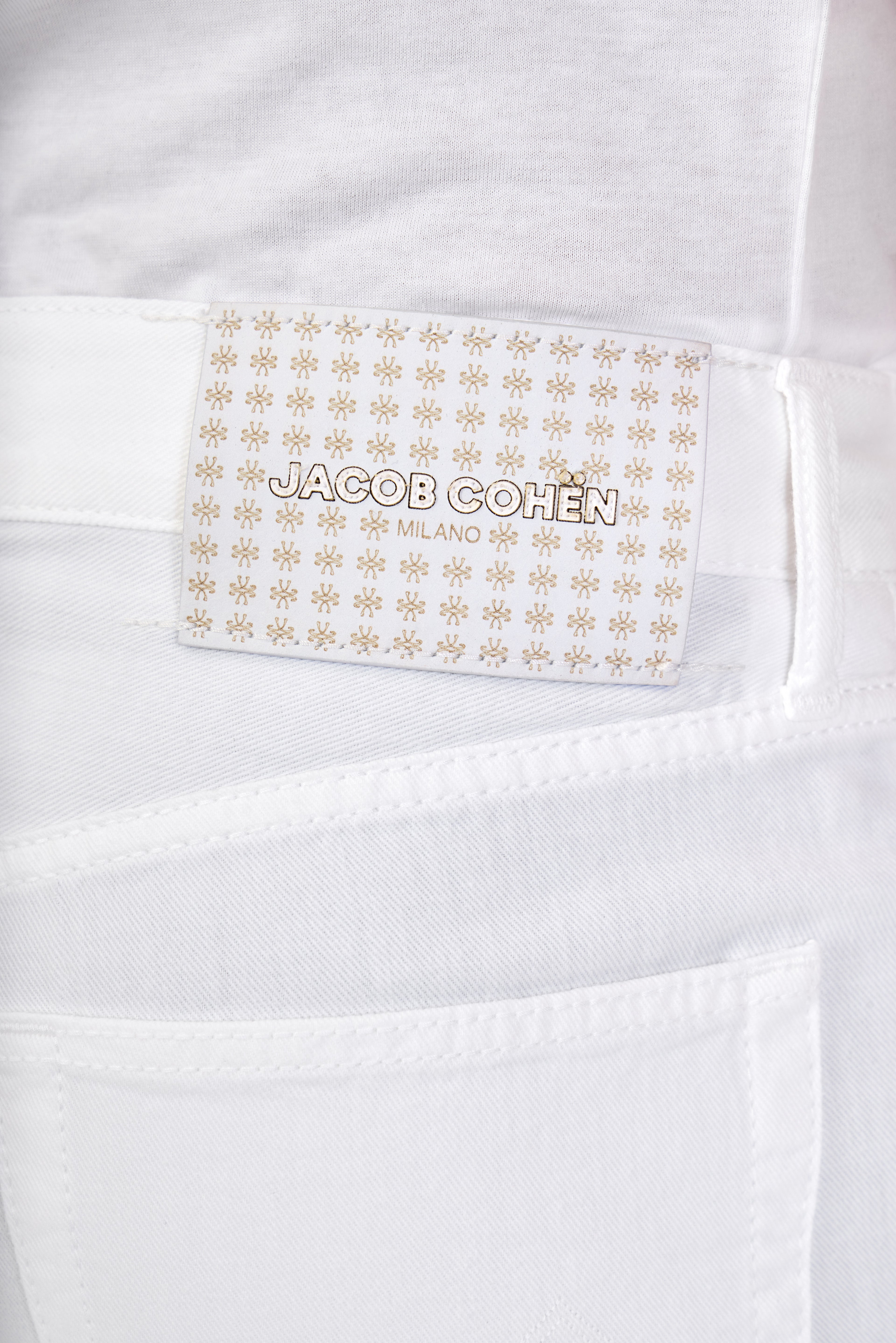 JACOB COHEN | Edo Lightweight Twill Trousers | White