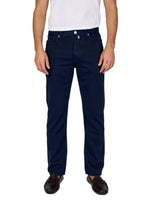 JACOB COHEN | Edo Lightweight Twill Trousers | Navy