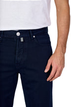 JACOB COHEN | Edo Lightweight Twill Trousers | Navy