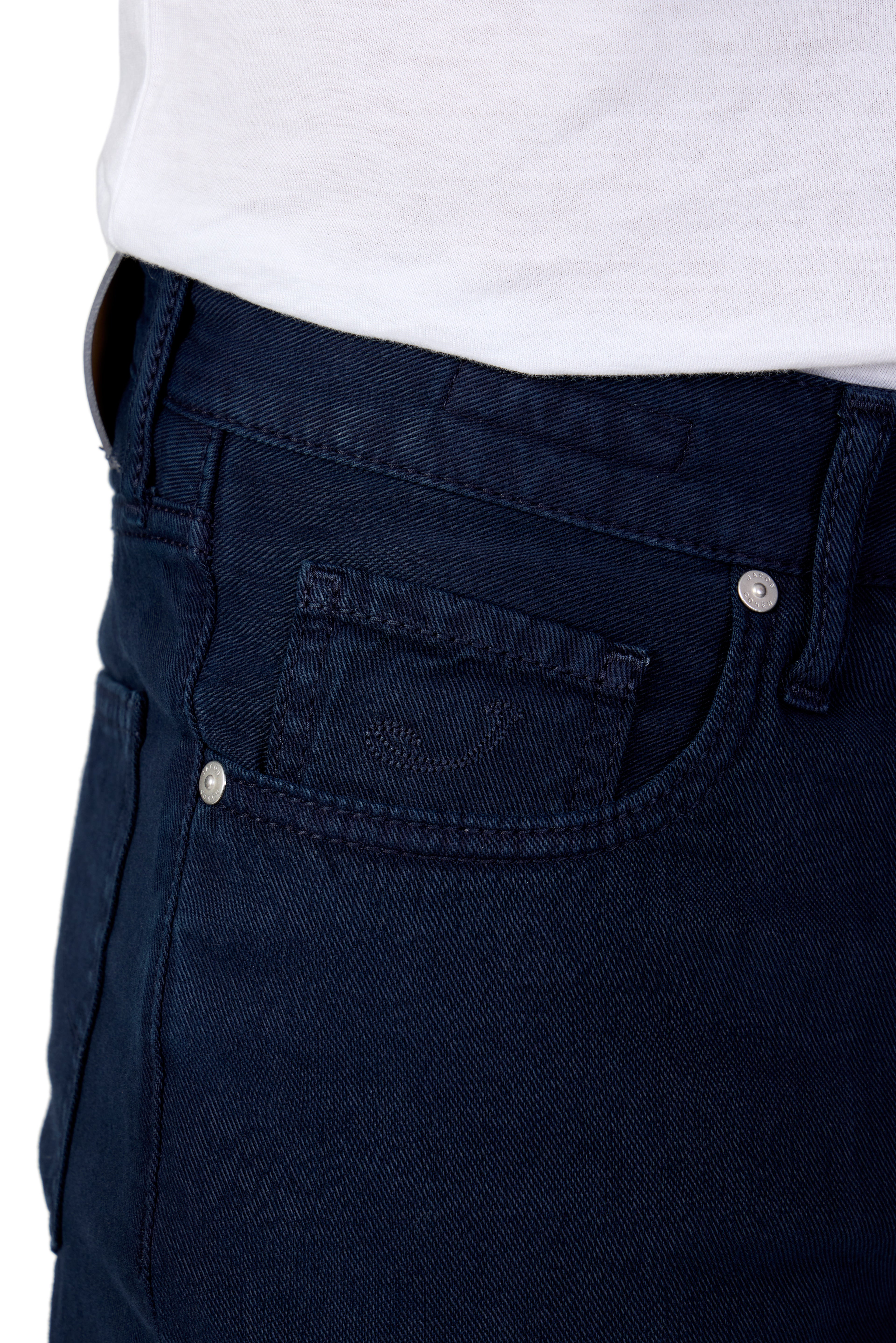 JACOB COHEN | Edo Lightweight Twill Trousers | Navy