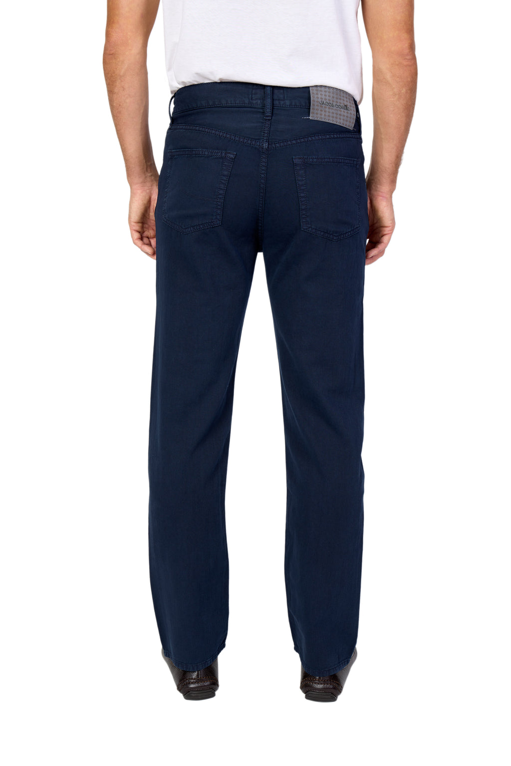 JACOB COHEN | Edo Lightweight Twill Trousers | Navy