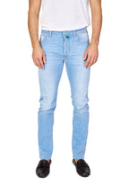 JACOB COHEN | Resort Bard Jeans With Embroidered Hotel Patch | Light Denim