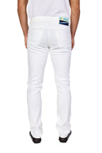 JACOB COHEN | Resort Bard Jeans With Beach Patch | White