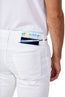 JACOB COHEN | Resort Bard Jeans With Beach Patch | White