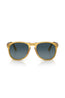 PERSOL YELLOW WITH POLARIZED GRAD. BLUE LENS 9649-S