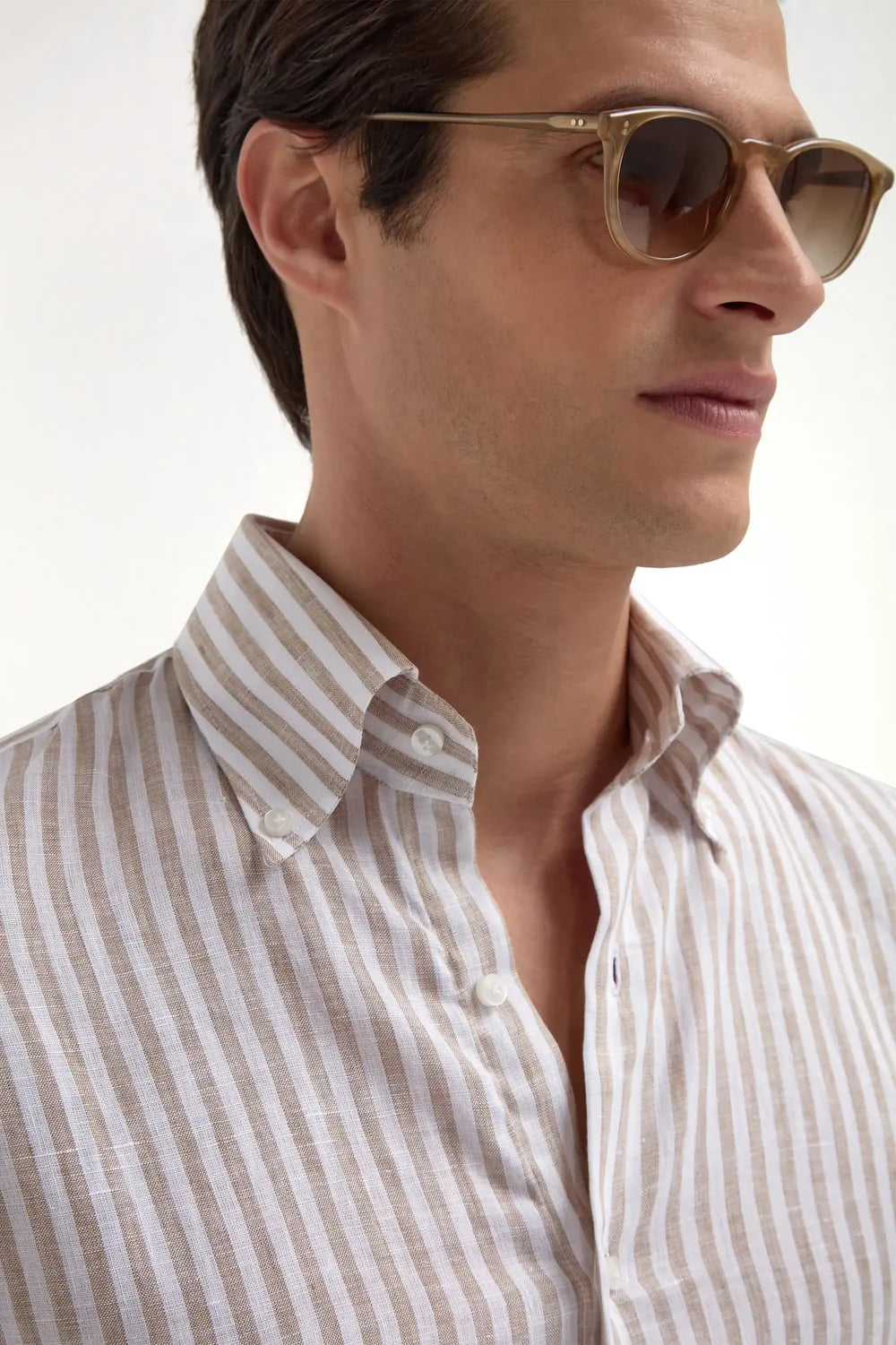 PINI PARMA | Striped Shirt | Beige