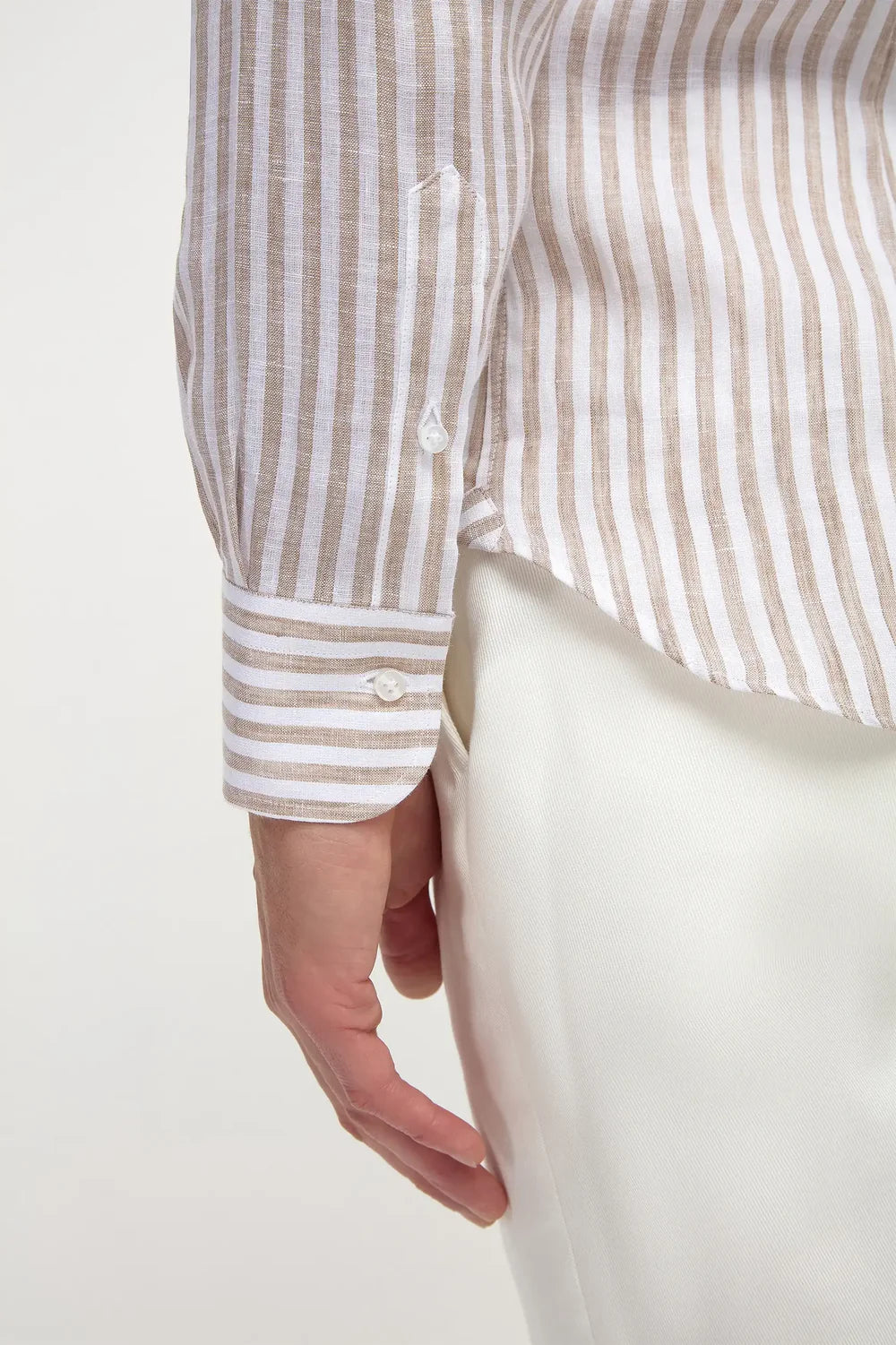 PINI PARMA | Striped Shirt | Beige