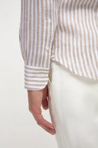 PINI PARMA | Striped Shirt | Beige