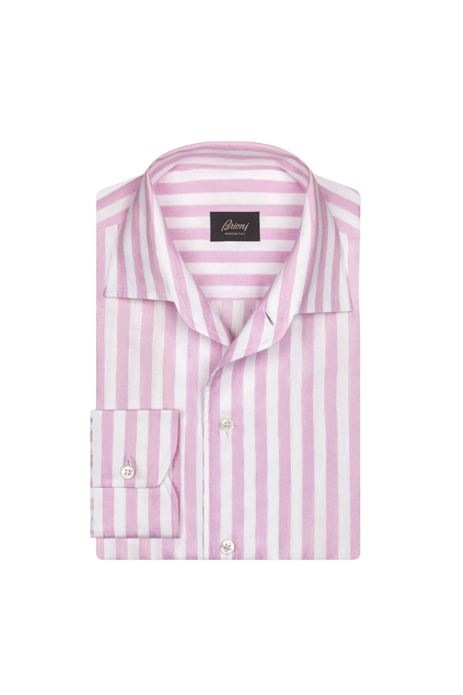 BRIONI | Casual Collar Striped Shirt | Lilac