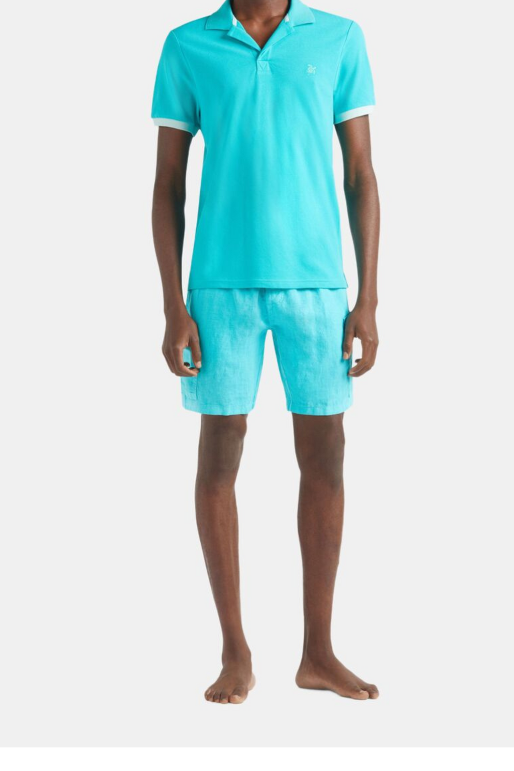 VILEBREQUIN | Polo With Contrast Trims | Turquoise