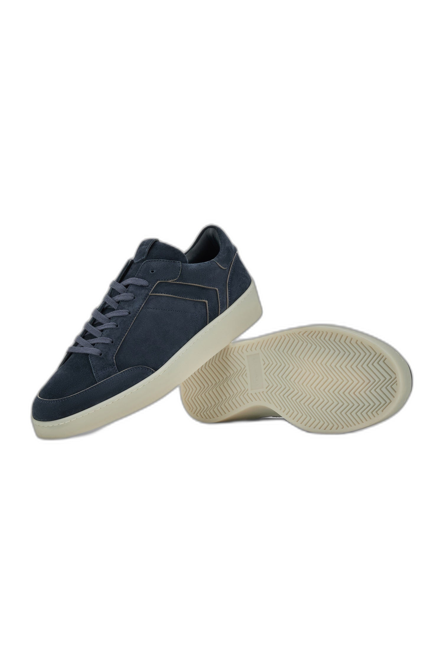 CANALI | Suede Sneaker Brown Trims | Navy