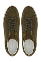 CANALI | Suede Sneaker Brown Trims | Olive